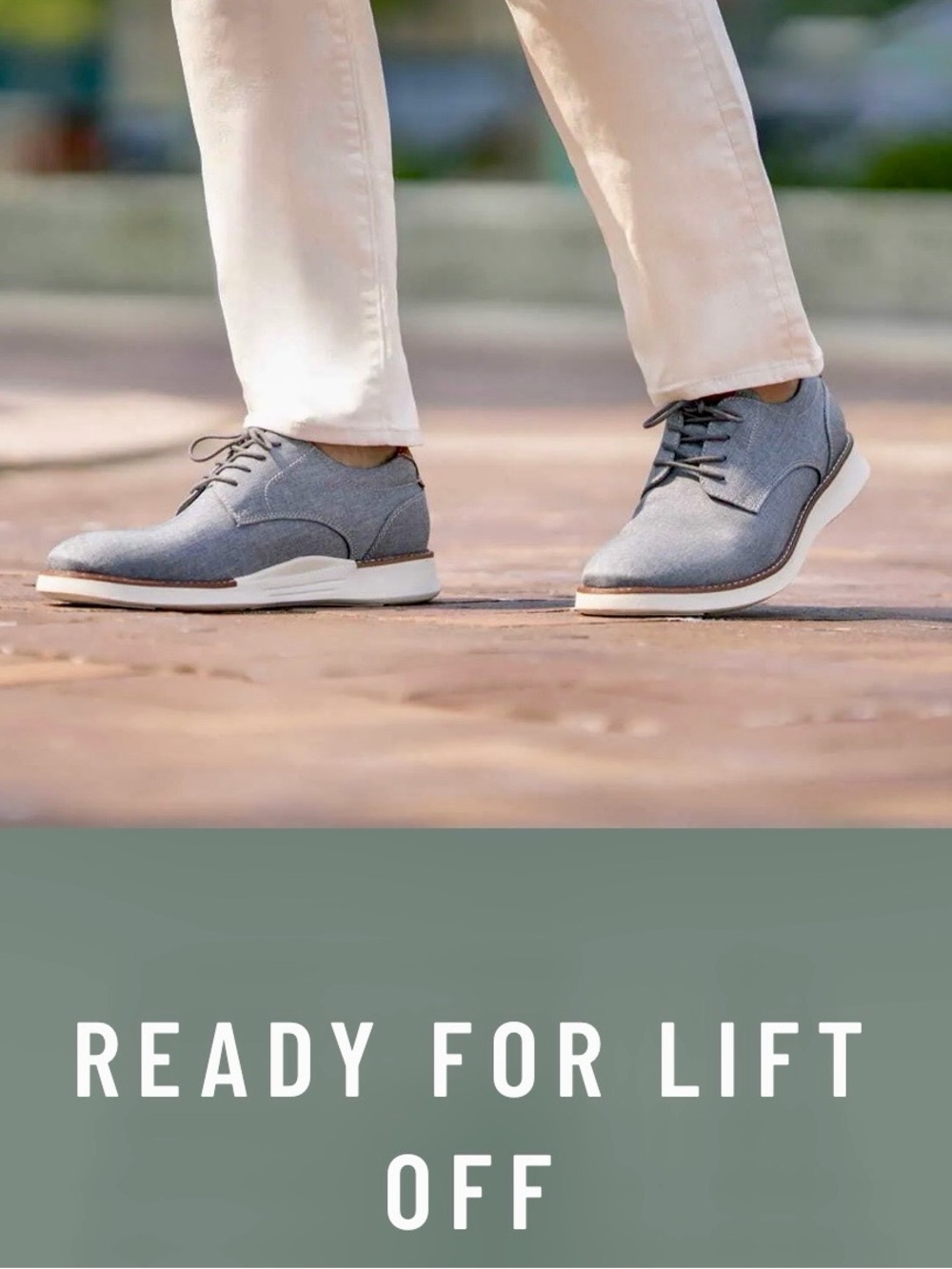 Florsheim Men's 7.5W New Casual Shoes Comfortech Launch Wingtip Knit Oxford Grey